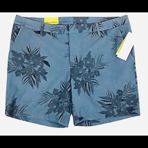 All in Motion Golf Shorts, Blue Floral Gray Print